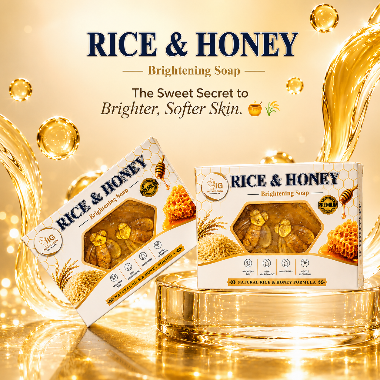 Rice & Honey Brightening Soap
