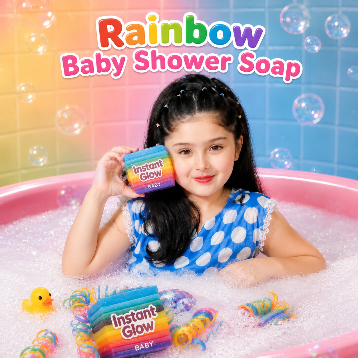 Rainbow Baby Shower Soap – Gentle Care, Pure Love