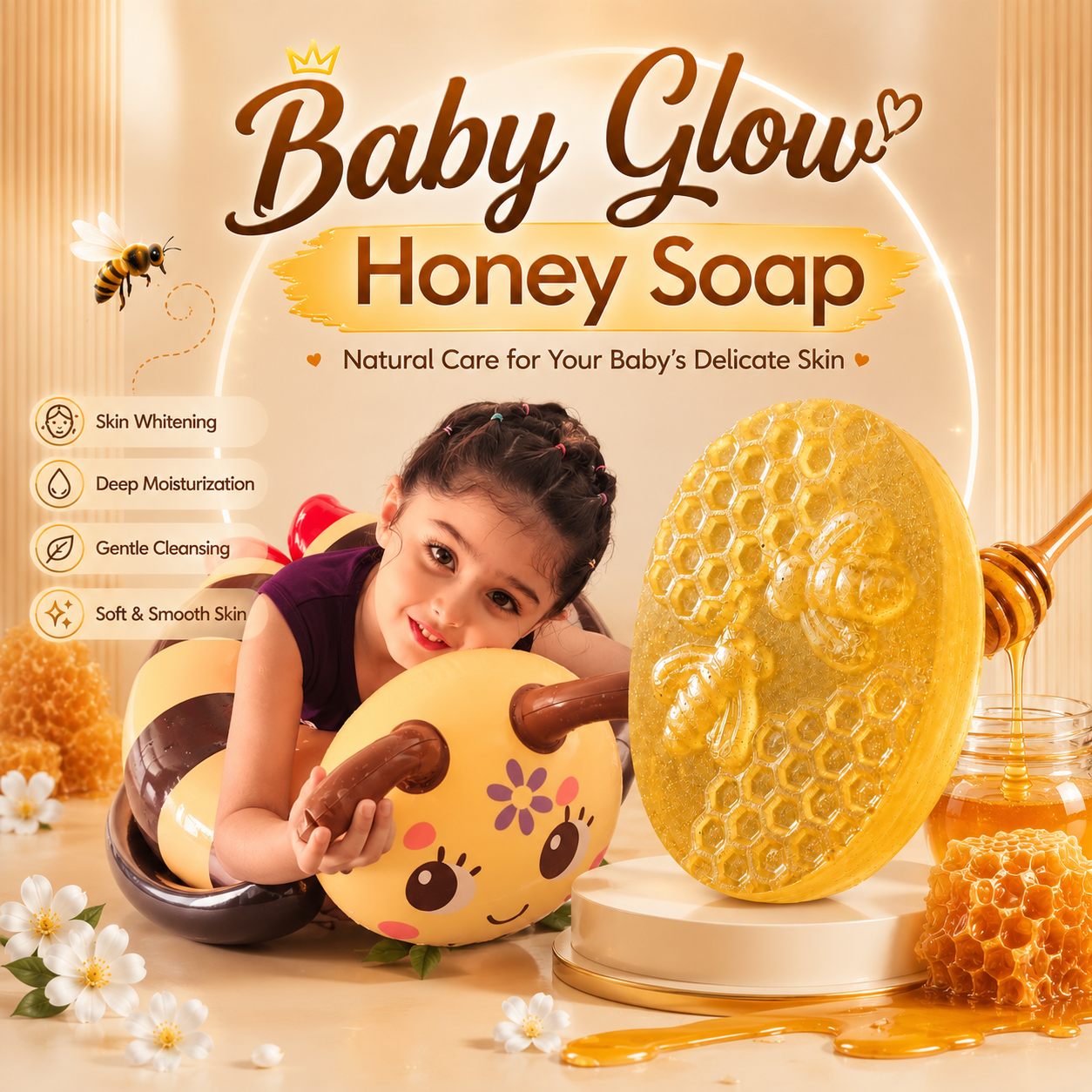 Baby Glow Honey Soap – Sweet Care for Delicate Skin