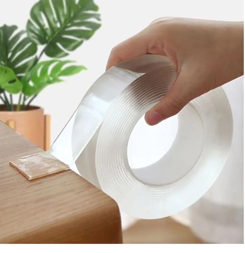 Double Sided Tape for Walls Heavy Duty Removable Mounting Tape Strong Adhesive Washable Reusable Wall Tape
